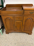 Dry sink with copper inlay. Late 19th century.