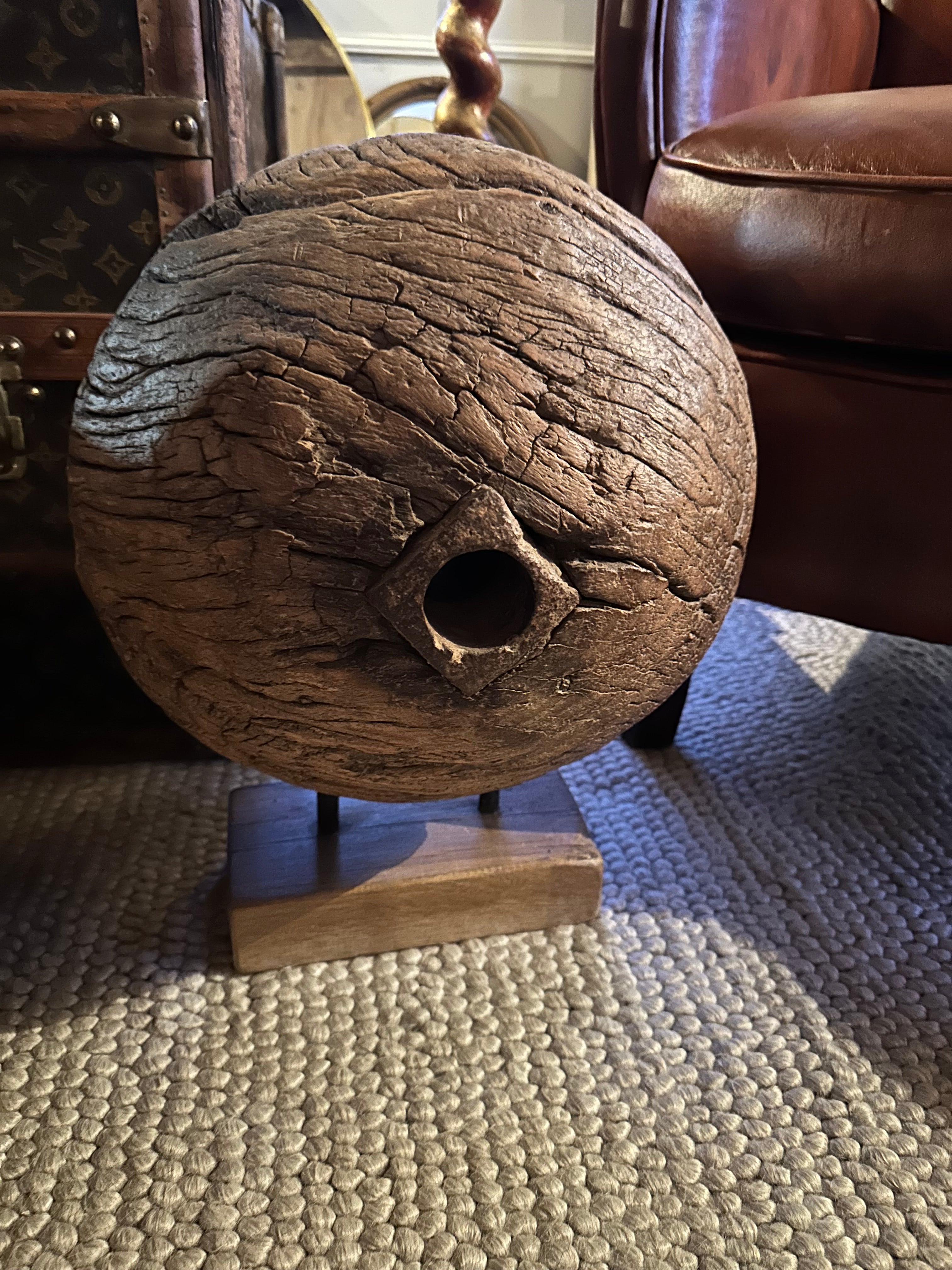 Vintage industrial wheel ornament