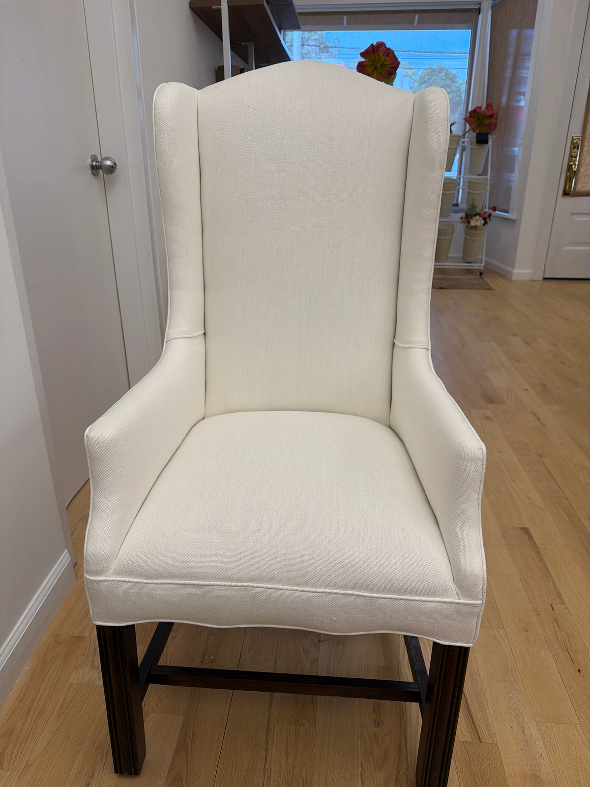 French restoration walnut Voltaire armchair