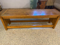 Solid oak bench
