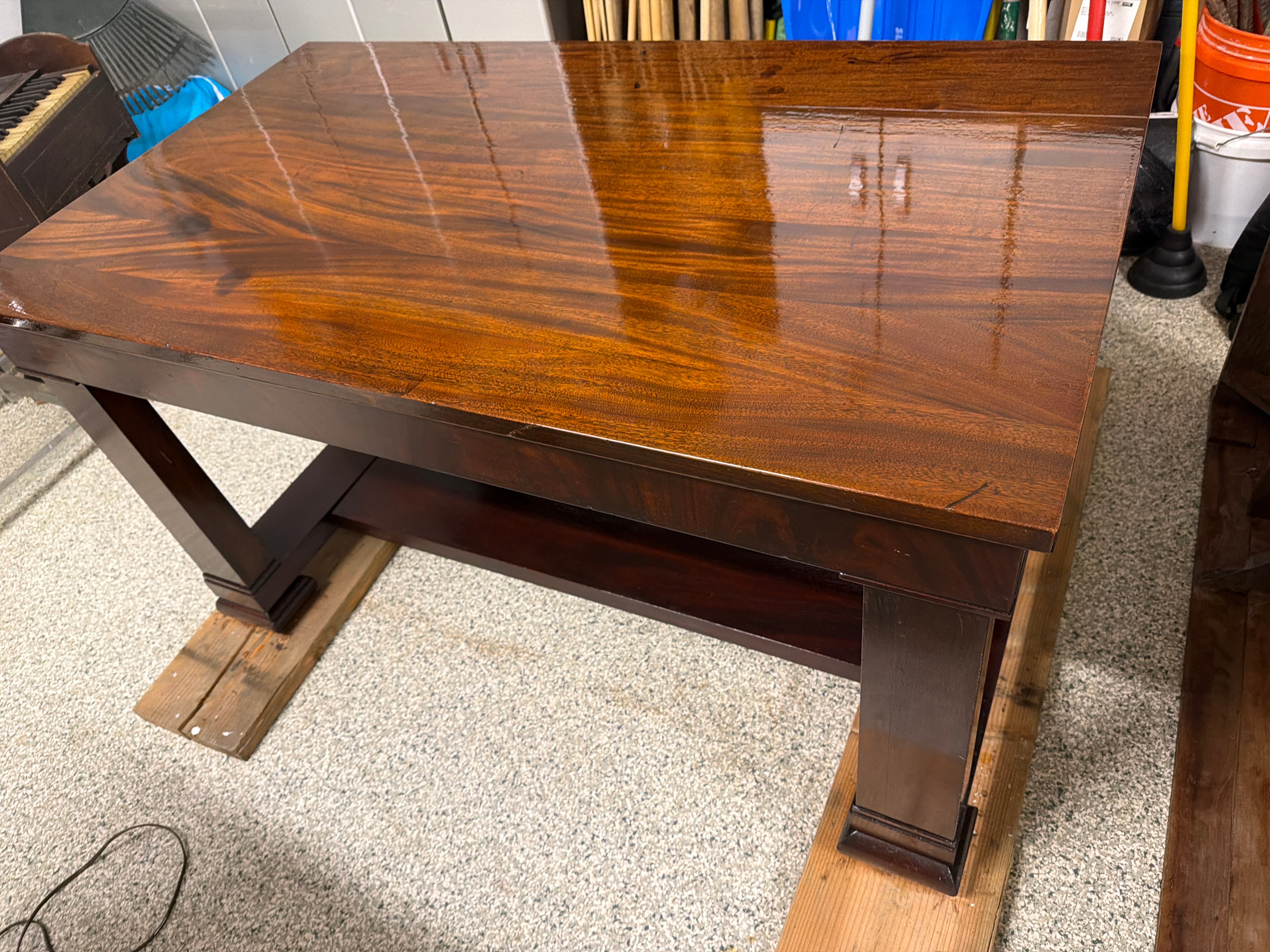 Mahogany vintage Library table