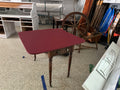 Red painted casino table