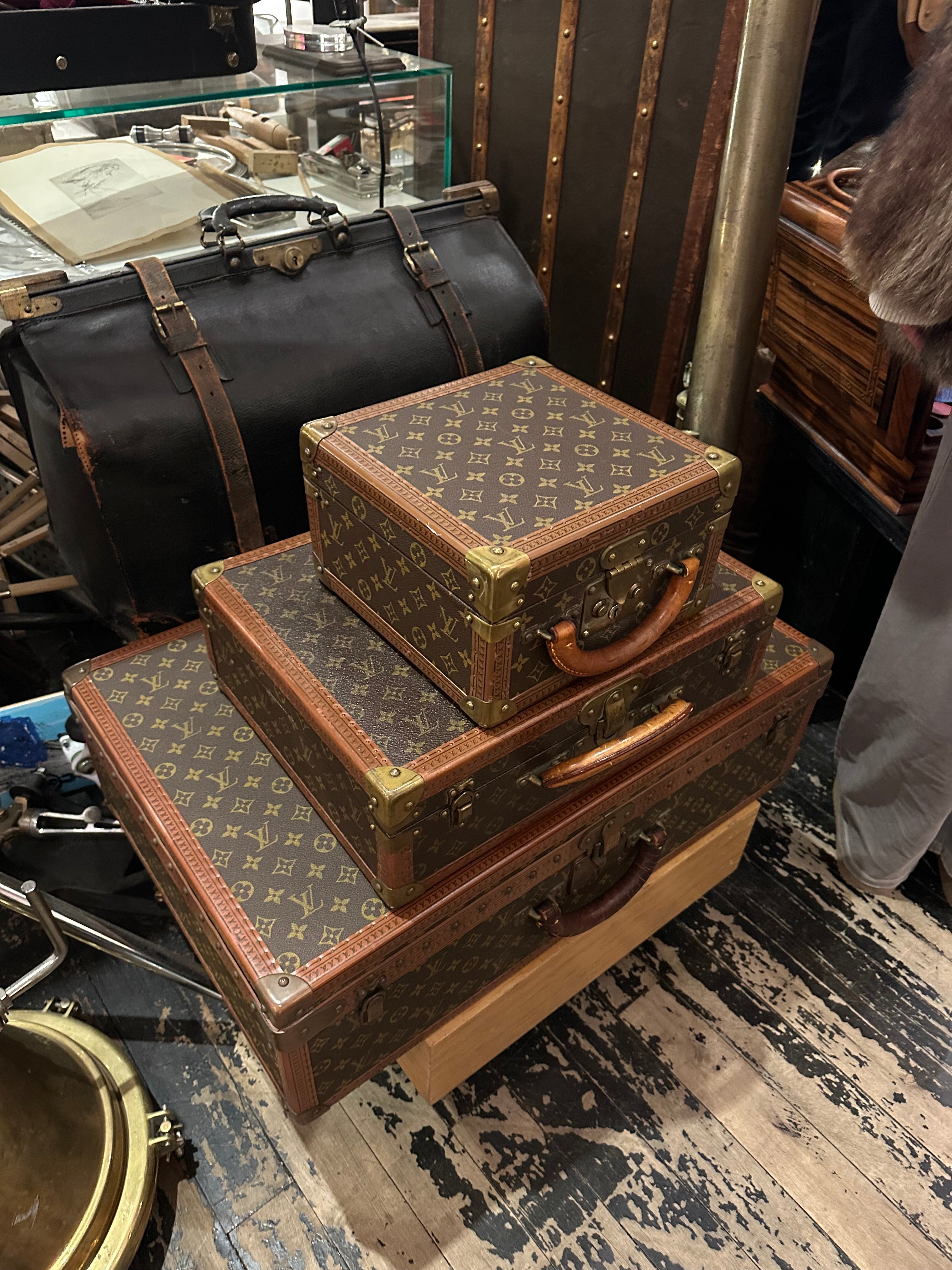 Three Louis Vuitton cases