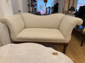 White vintage loveseat in white
