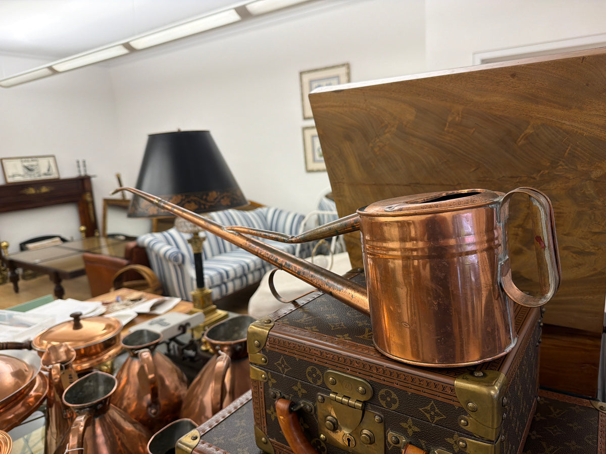 Copper long stem watering can (English)