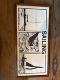 Signed and framed nautical print