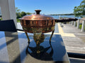 Vintage copper chafing pan