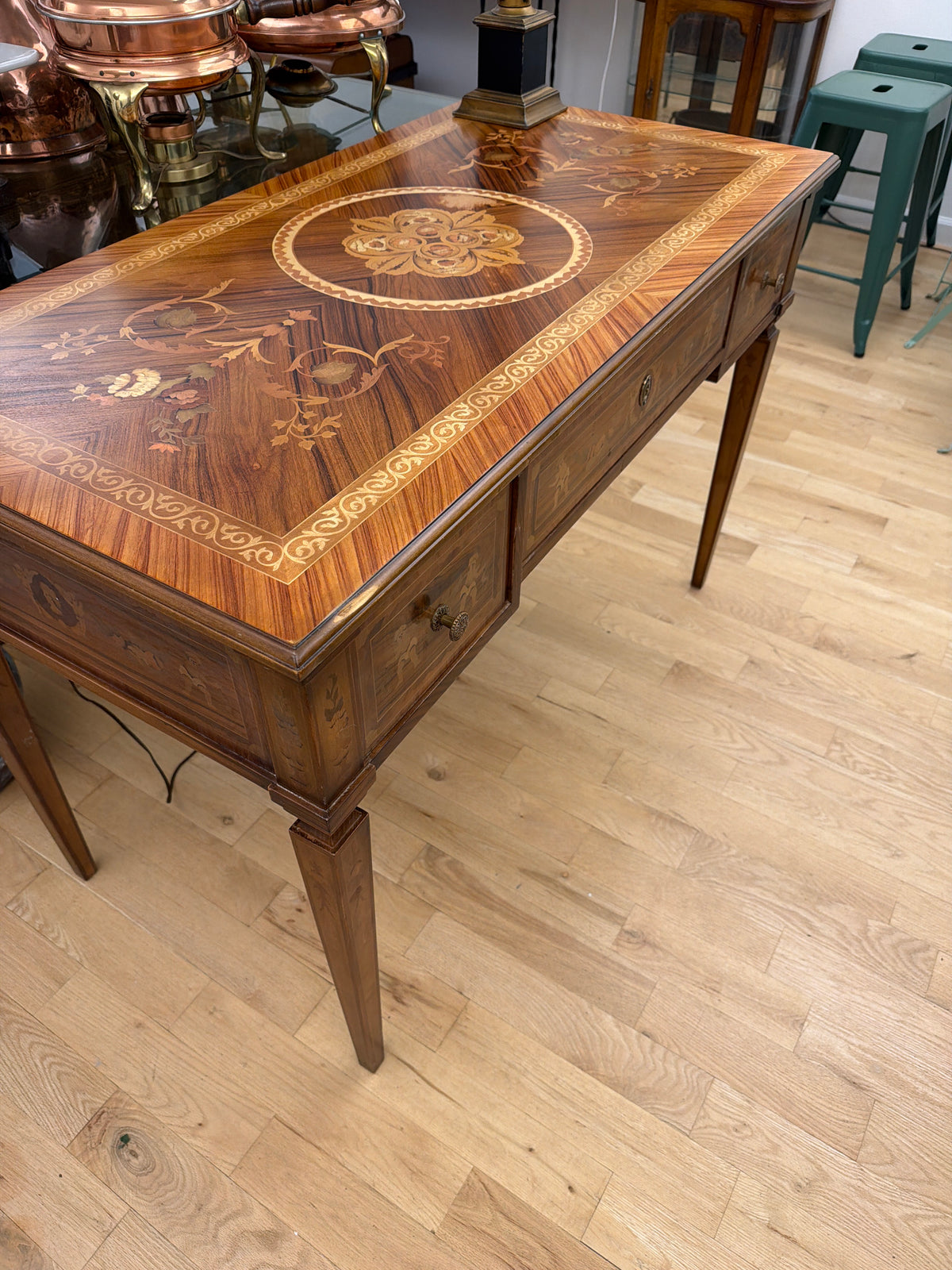 Antique desk,  neo-classical style.