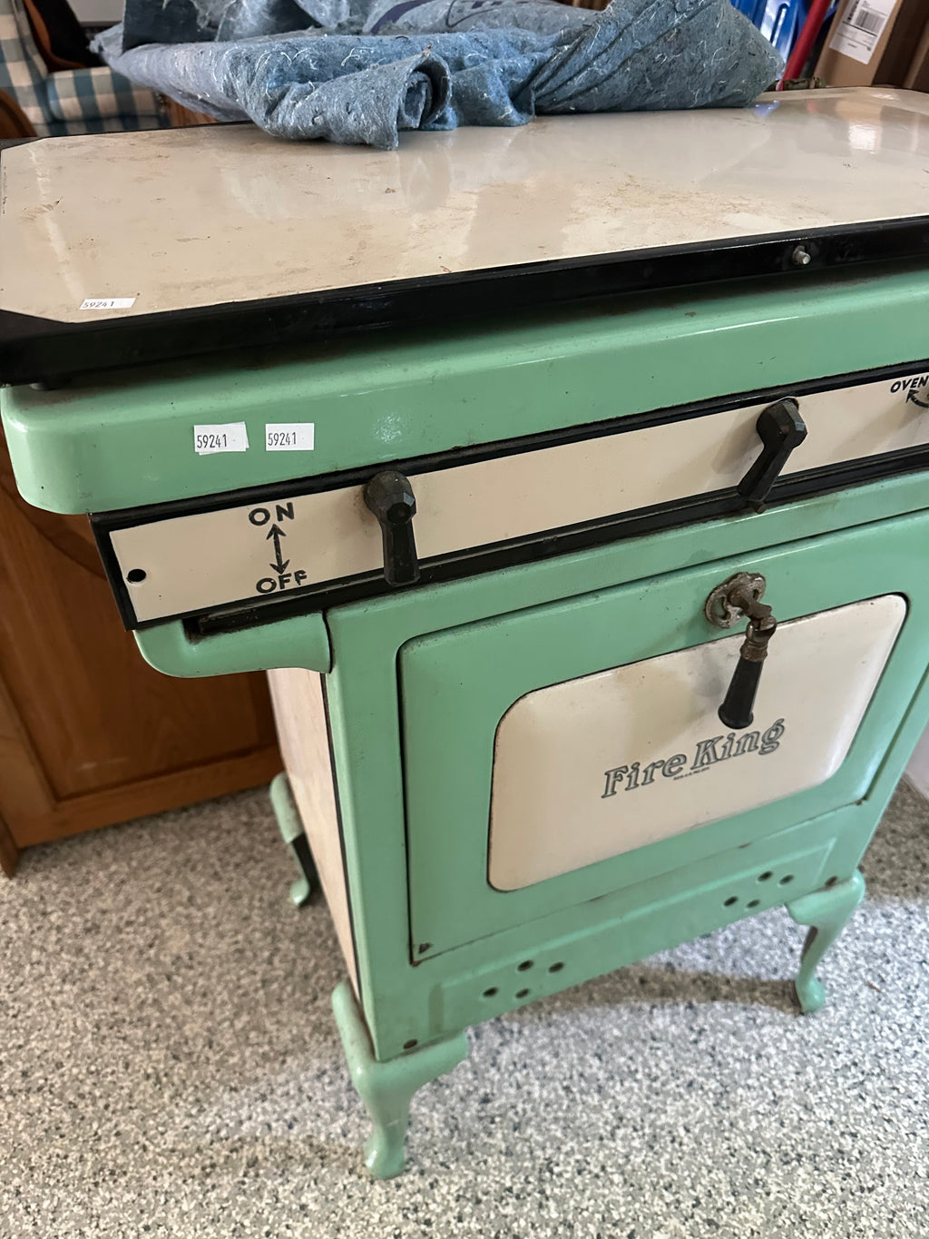 Fire King antique gas oven