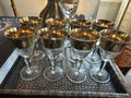 Set of 8 Anitra golden cordials