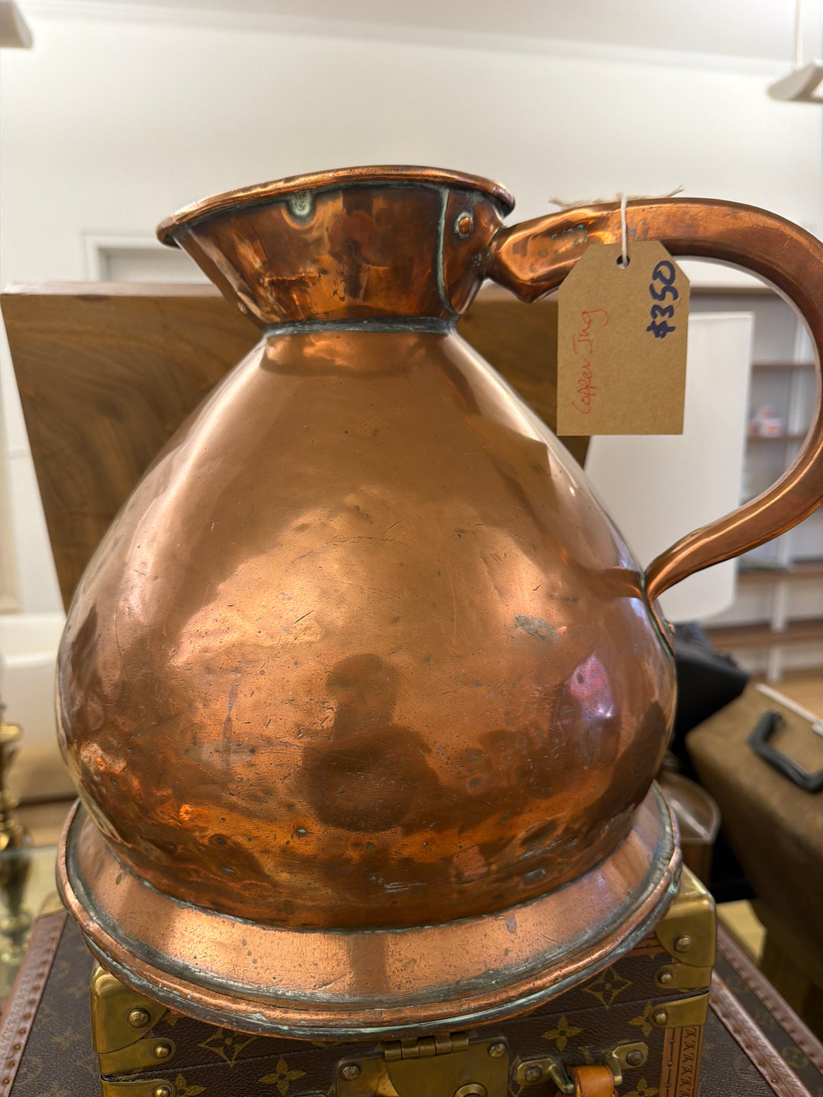 Giant English copper Jug