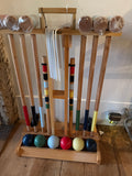 Croquet set with stand