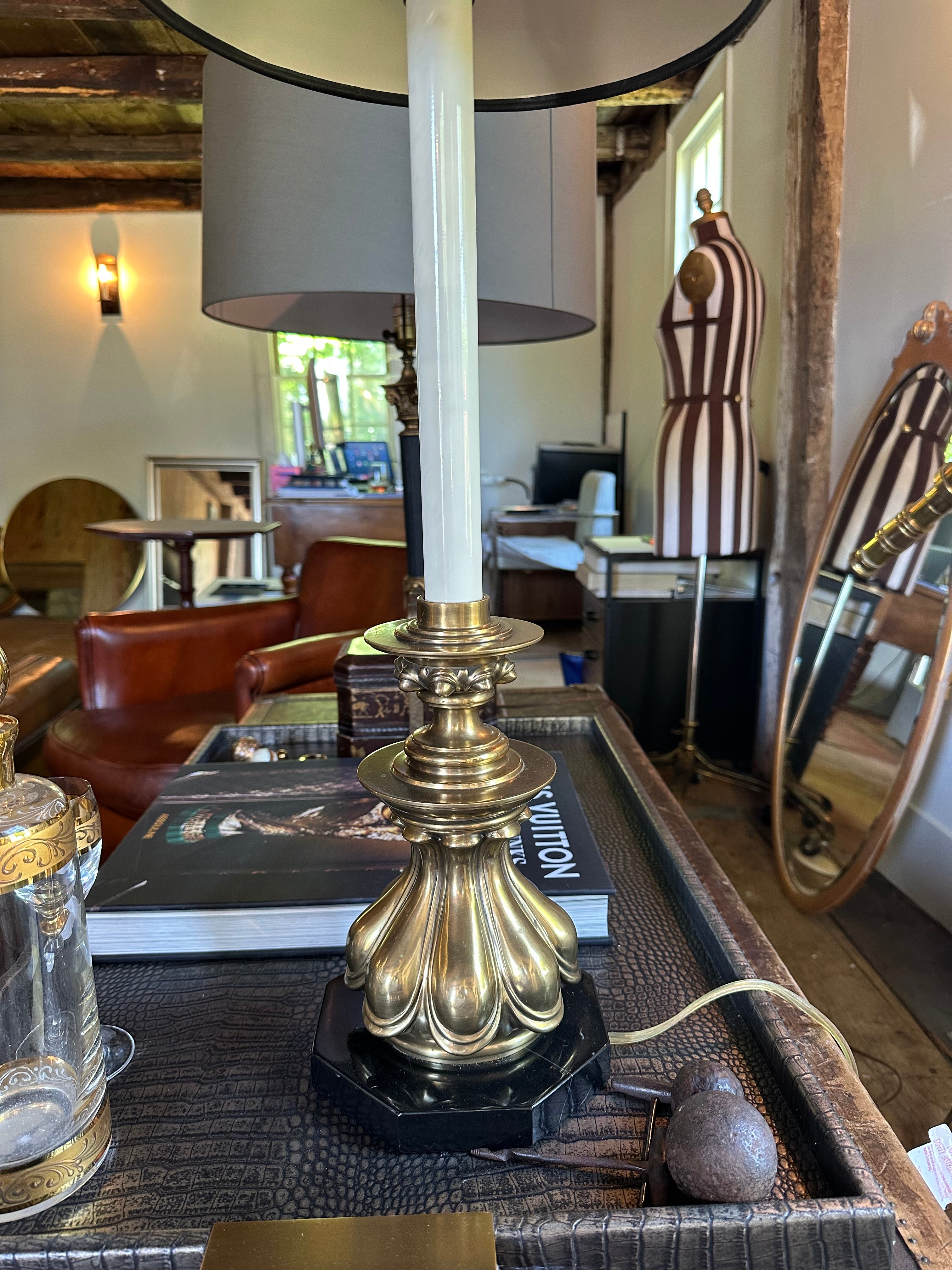 Brass table lamp