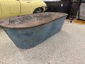 Cast iron Bath tub planter - blue