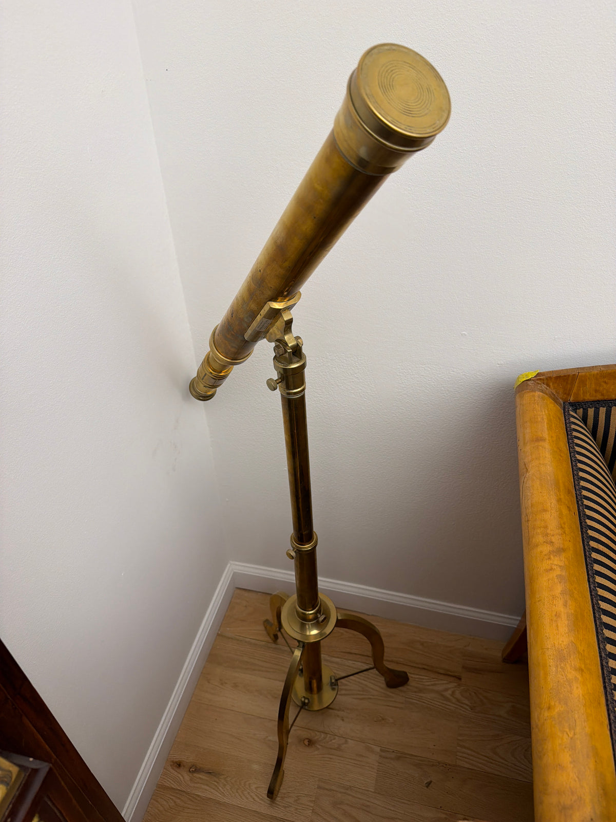 Solid Brass telescope on adjustable tripod