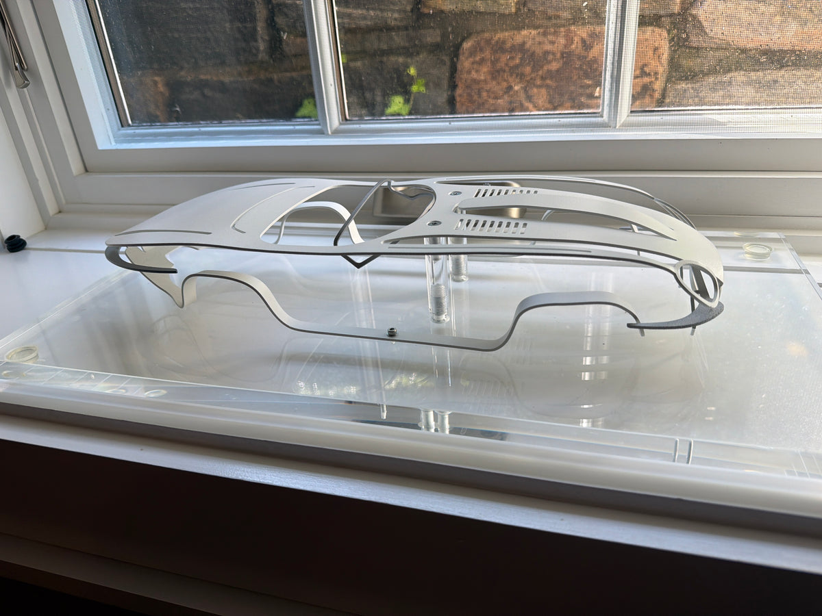 E type jaguar frame ornament