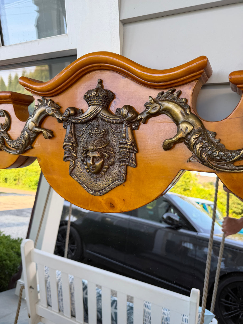 Stunning King and Queen  baroque mirrors. Sold as a pair.
