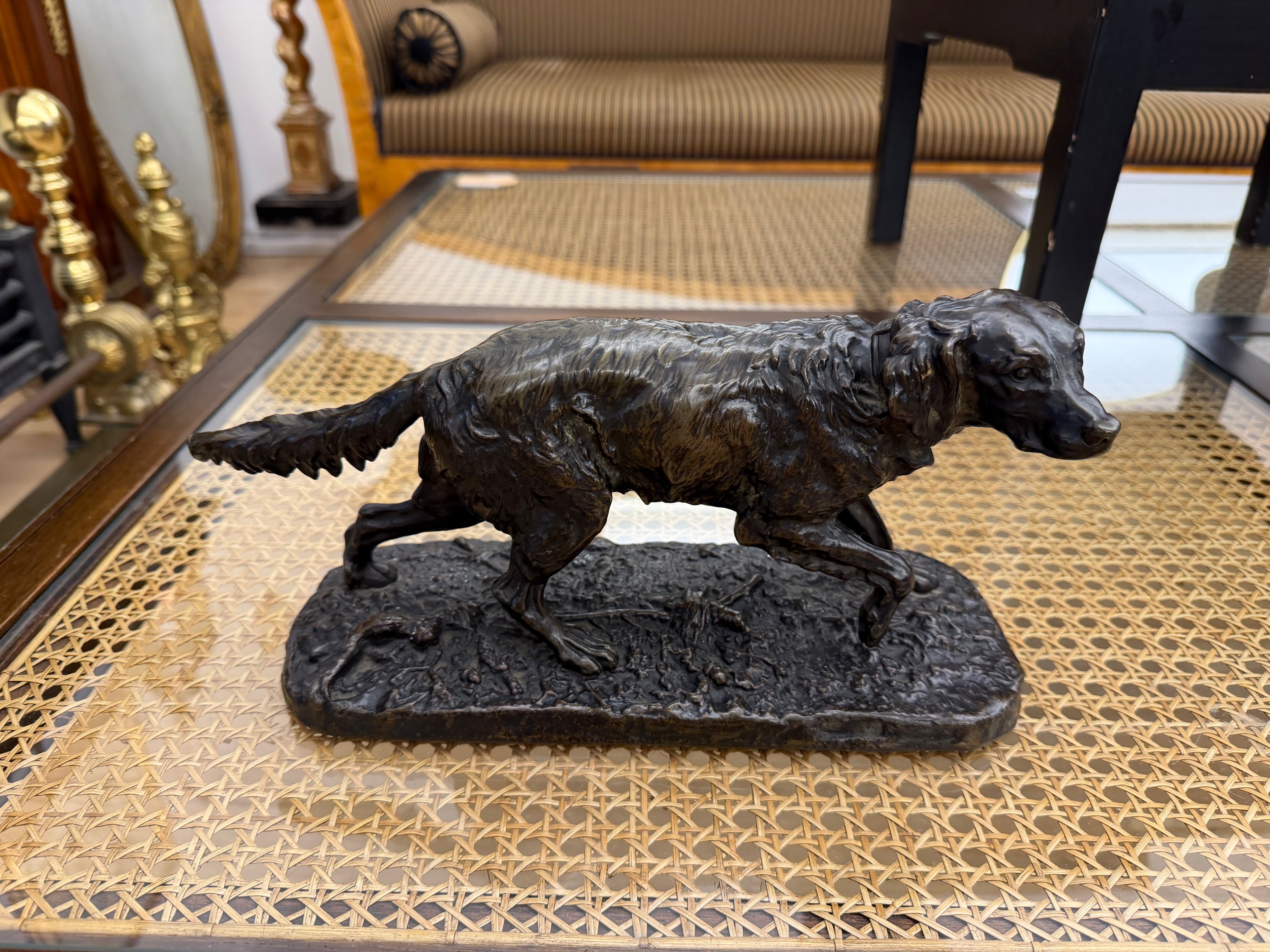 Pierre-Jules Mene (French) Bronze Setter