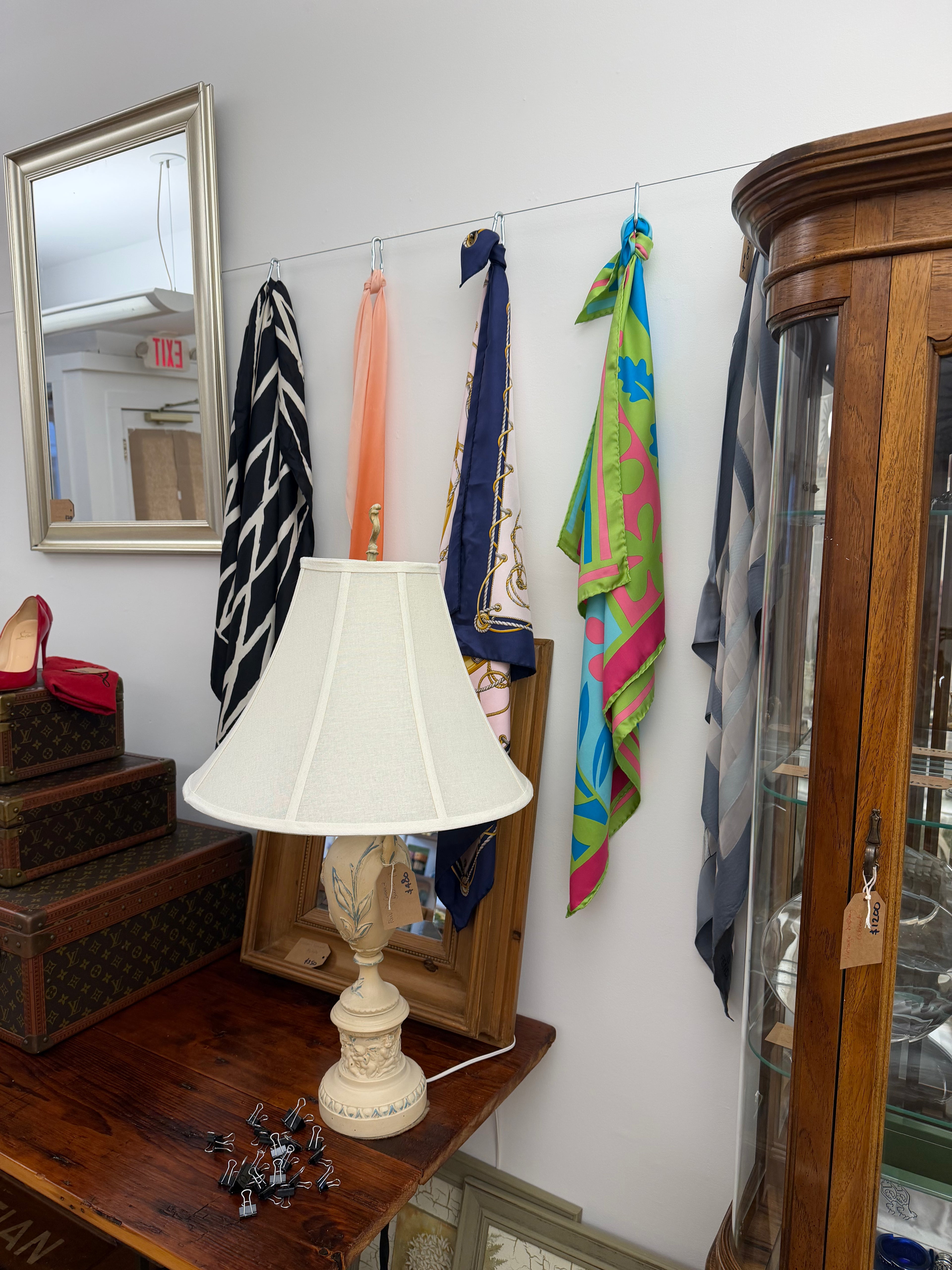Designer silk scarves