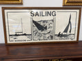 Signed and framed nautical print